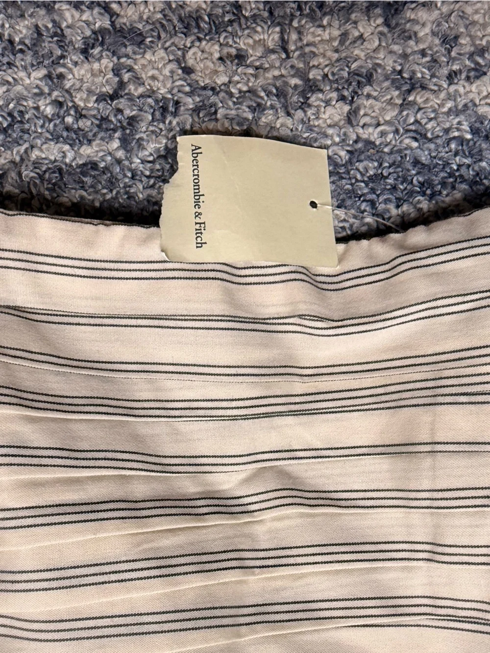 NWT  Abercrombie & Fitch Emerson Poplin Puff Sleeve Mini Dress